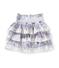 Chelsea & Violet Little Girls Daisy Ruffle Lace Skirt