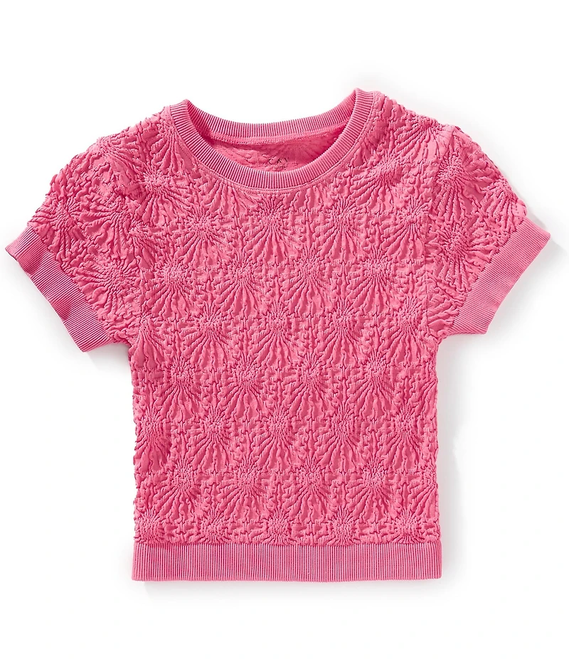 Chelsea & Violet Little Girls Floral Seamless T-Shirt