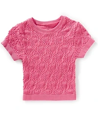 Chelsea & Violet Little Girls Floral Seamless T-Shirt