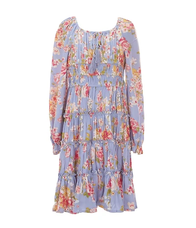 Chelsea & Violet Little Girls Long Flare-Sleeve Cupcake Dress