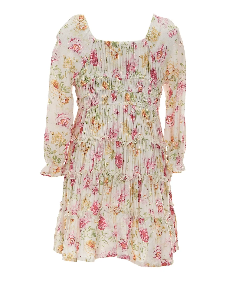 Chelsea & Violet Little Girls Long Flare-Sleeve Cupcake Dress