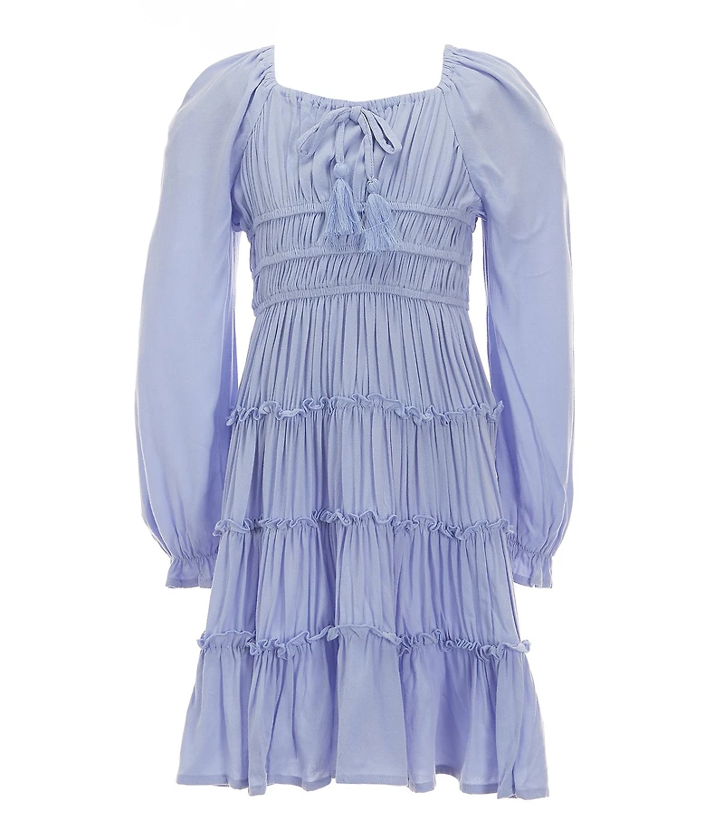 Chelsea & Violet Little Girls Long Flare Sleeve Cupcake Dress