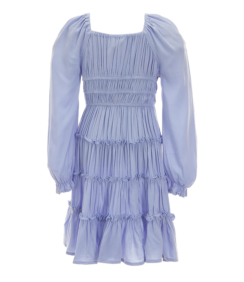 Chelsea & Violet Little Girls Long Flare Sleeve Cupcake Dress