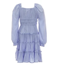 Chelsea & Violet Little Girls Long Flare Sleeve Cupcake Dress