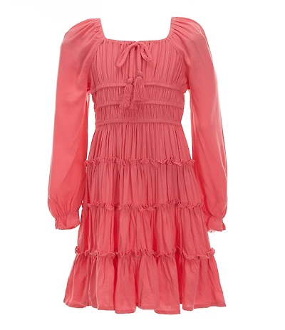 Chelsea & Violet Little Girls Long Flare Sleeve Cupcake Dress