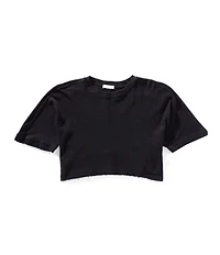 Chelsea & Violet Little Girls Short Sleeve Knit Dolman T-Shirt