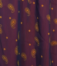 Chelsea & Violet Mila Bandana V-Neckline Half Sleeve Printed Chiffon Maxi Dress