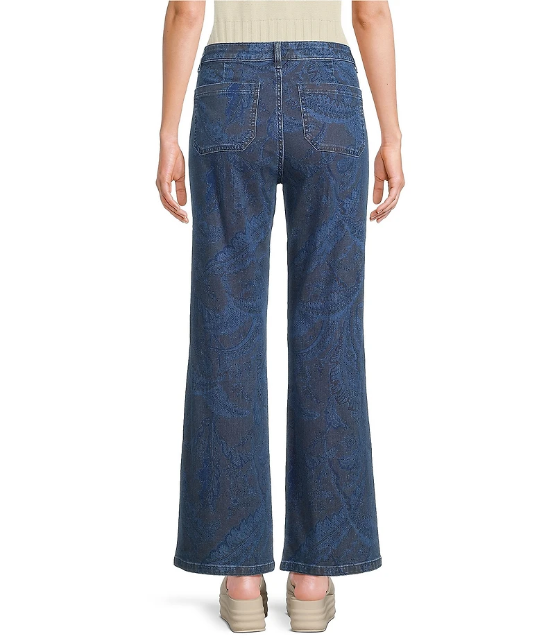 Chelsea & Violet Nola Embroidered Flare Denim Pants