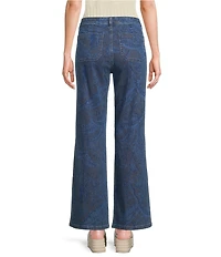 Chelsea & Violet Nola Embroidered Flare Denim Pants