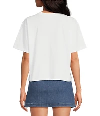 Chelsea & Violet Printed Crew Neckline Short Sleeve Amalfi Tee