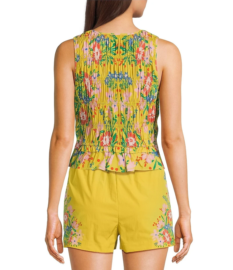 Chelsea & Violet Natalie Tie-Front Sleeveless Coordinating Blouse