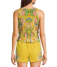 Chelsea & Violet Natalie Tie-Front Sleeveless Coordinating Blouse