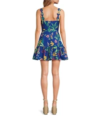 Chelsea & Violet Willow Printed V-Neck Sleeveless A-Line Dress