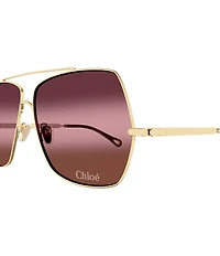 Chloe Women's Aly 62mm Geometric Sunglasses