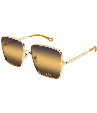 Chloe Women's Aly Bold 61mm Gradient Square Retro Sunglasses