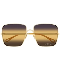 Chloe Women's Aly Bold 61mm Gradient Square Sunglasses