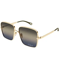 Chloe Women's Aly Bold 61mm Gradient Square Sunglasses
