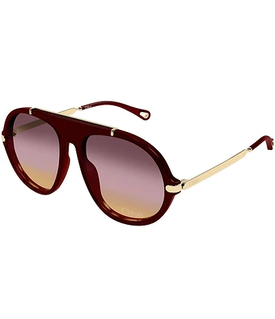 Chloe Women's Aly Combi 58mm Aviator Sunglasses