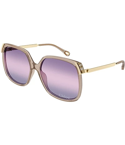 Chloe Women's Aly Combi 60mm Square Sunglasses