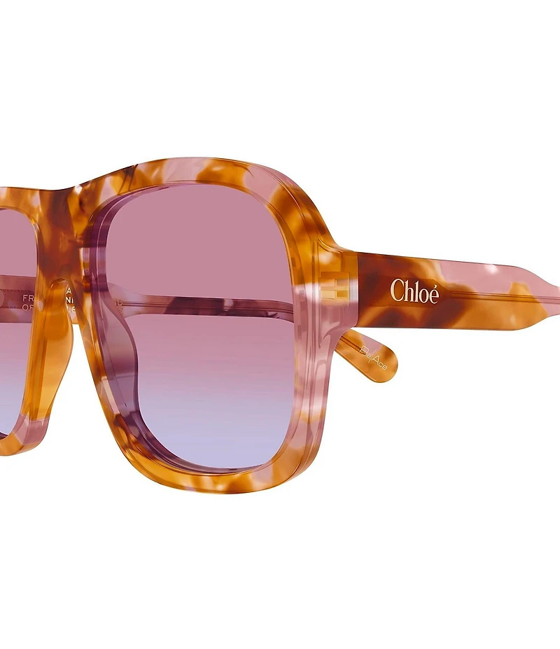 Chloe Women's Gayia 58mm Havana Gradient Navigator Sunglasses