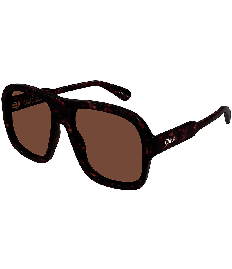 Chloe Women's Gayia 58mm Havana Navigator Sunglasses
