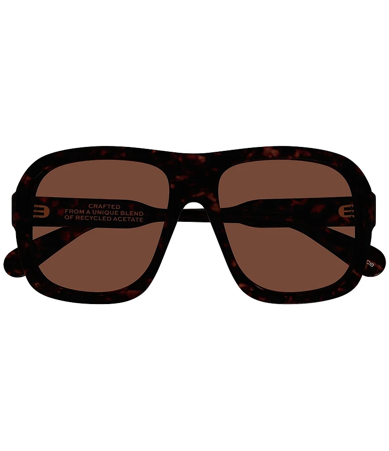 Chloe Women's Gayia 58mm Havana Navigator Sunglasses