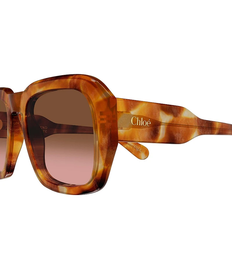 Chloe Women's Gayia Havana 54mm Square Sunglasses