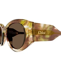 Chloe Women's Gayia Reace 51mm Round Statement Sunglasses