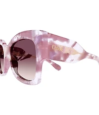 Chloe Women's Gayia Reace 55mm Butterfly Sunglasses