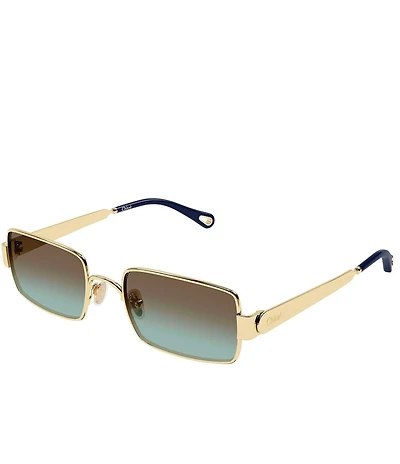 Chloe Women's Holly Metal 53mm Rectangle Sunglasses