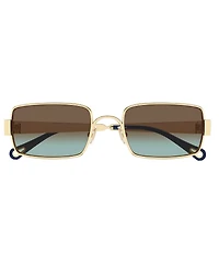 Chloe Women's Holly Metal 53mm Rectangle Sunglasses