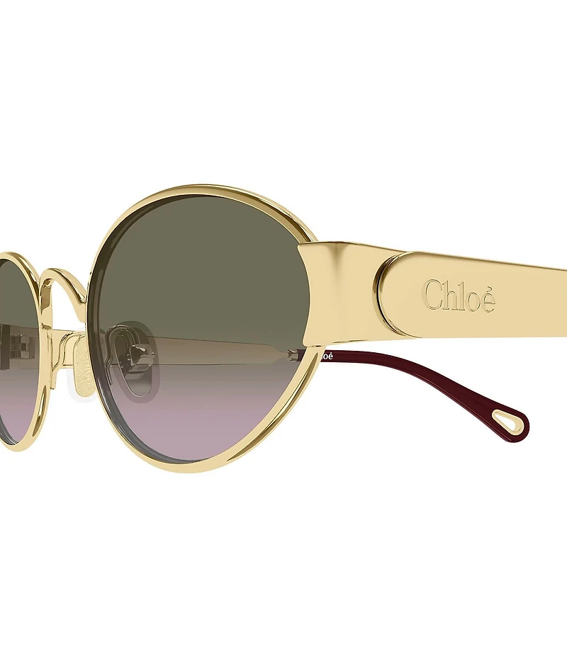 Chloe Women's Holly Metal 54mm Oval Sunglasses