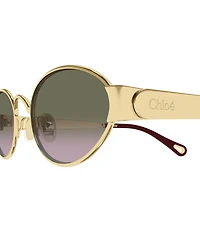 Chloe Women's Holly Metal 54mm Oval Sunglasses