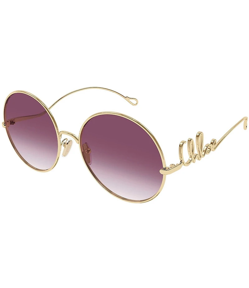 Chloe Women's Iconic 60mm Gradient Round Sunglasses