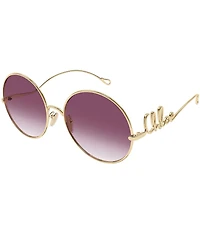 Chloe Women's Iconic 60mm Gradient Round Sunglasses