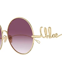 Chloe Women's Iconic 60mm Gradient Round Sunglasses