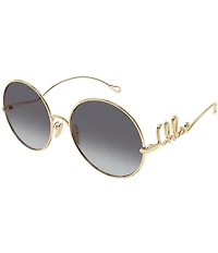 Chloe Women's Iconic 60mm Gradient Round Sunglasses
