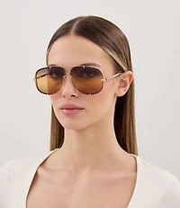 Chloe Women's Ivy 62mm Aviator Sunglasses