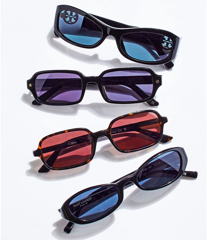 Chloe Women's Judy 53mm Retro Rectangle Sunglasses