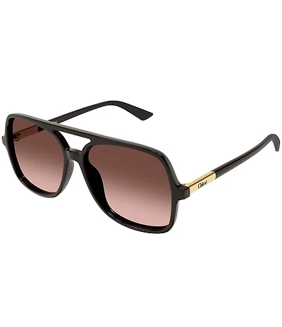 Chloe Women's Judy 57mm Gradient Navigator Sunglasses