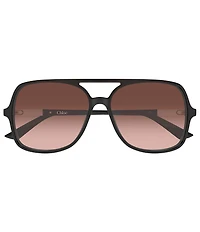 Chloe Women's Judy 57mm Gradient Navigator Sunglasses