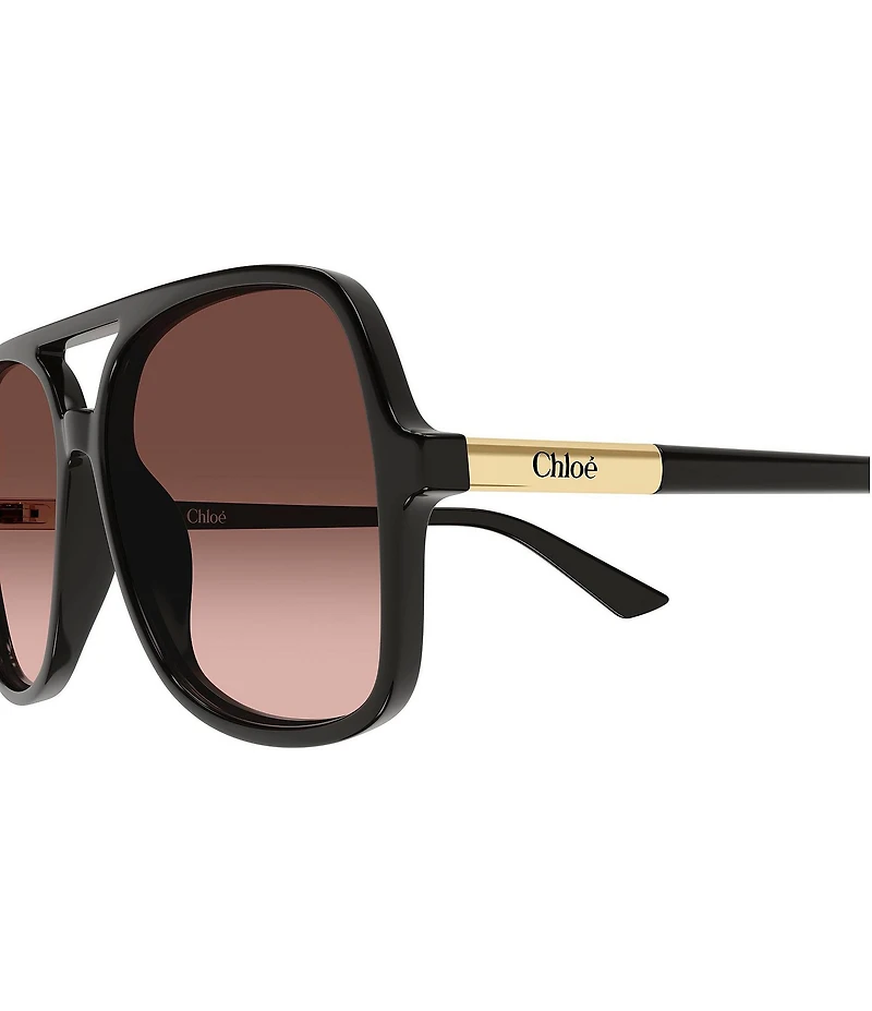 Chloe Women's Judy 57mm Gradient Navigator Sunglasses