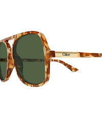 Chloe Women's Judy 57mm Navigator Sunglasses