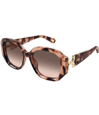 Chloe Women's Marcie Bold 56mm Square Sunglasses