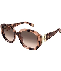 Chloe Women's Marcie Bold 56mm Square Sunglasses