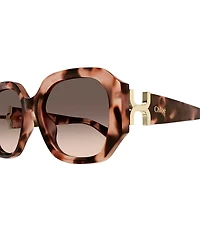 Chloe Women's Marcie Bold 56mm Square Sunglasses