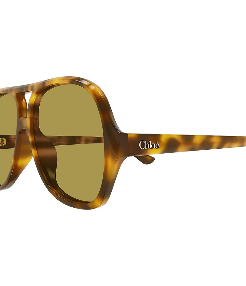 Chloe Women's Salome 58mm Transparent Navigator Statement Sunglasses