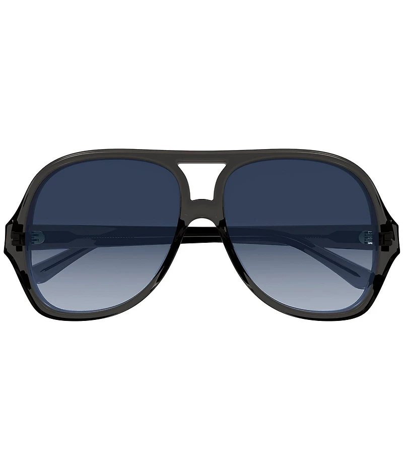 Chloe Women's Salome 58mm Transparent Navigator Statement Sunglasses