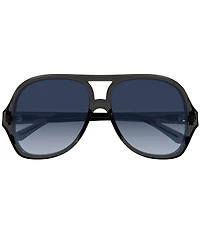 Chloe Women's Salome 58mm Transparent Navigator Statement Sunglasses