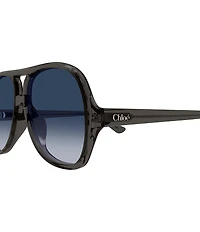 Chloe Women's Salome 58mm Transparent Navigator Statement Sunglasses